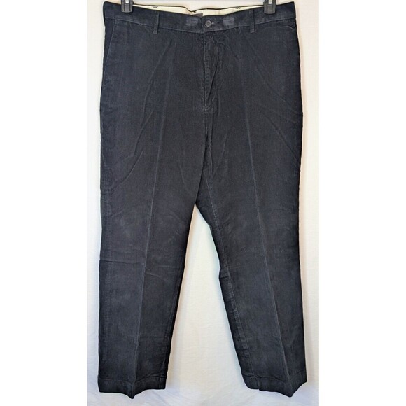 Dockers Other - Dockers Men’s Corduroy Pants 40x30 Black Flat Front Classic Fit 100% Cotton NWT
